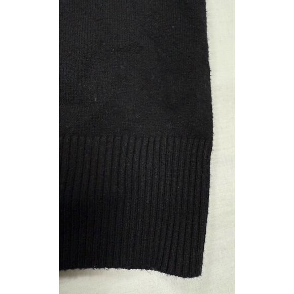 Vila Milano Sweater Knit Black Studded Long Sleeve Women's Size Large - Picture 7 of 10